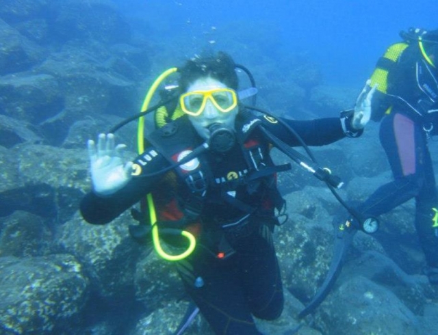 Disfrutando de aventuras submarinas
